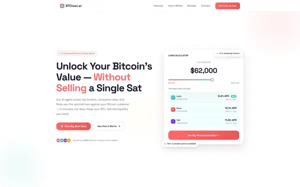 BTCloan.ai preview