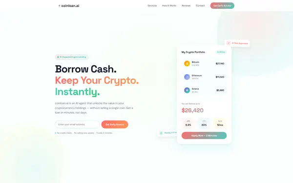 coinloan.ai preview